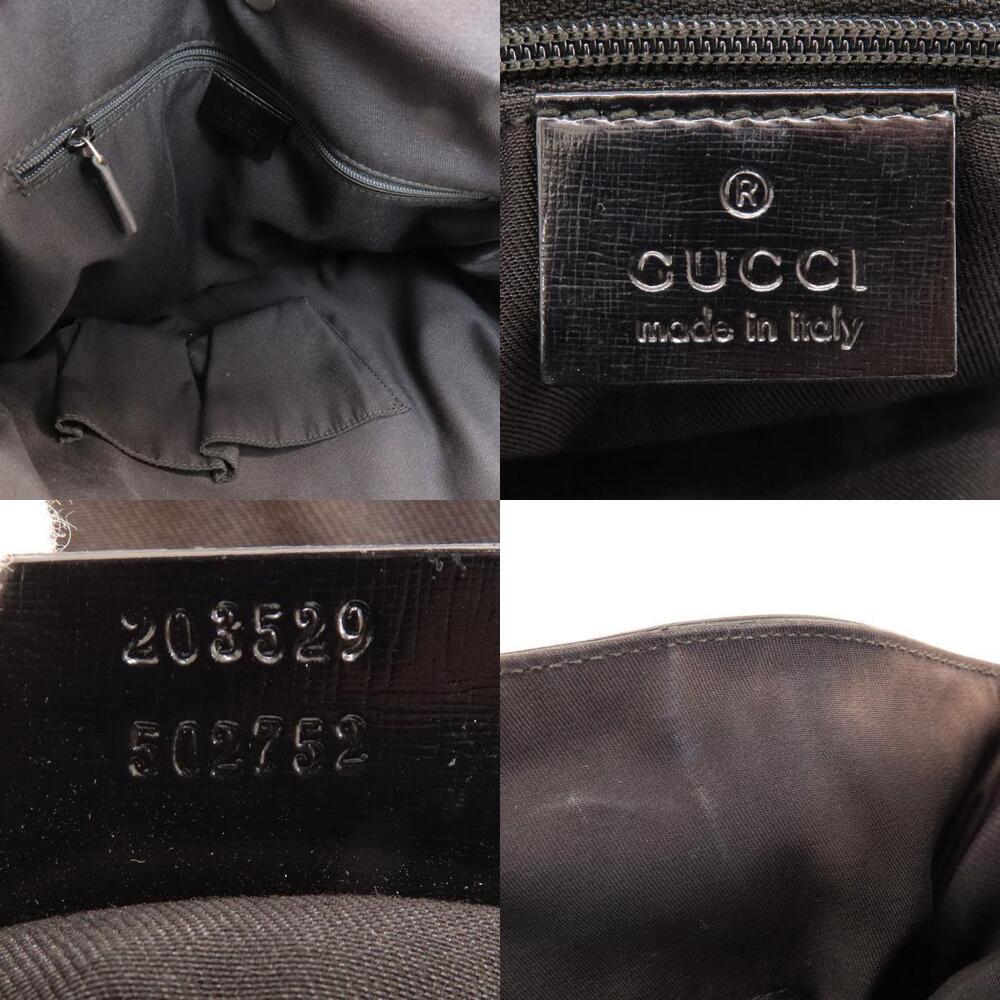 Gucci GG Pattern Full Moon Tote Bag monogram leather Black - Picture 5 of 11